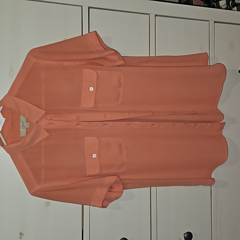 Loft Short Sleeved Utility Blouse